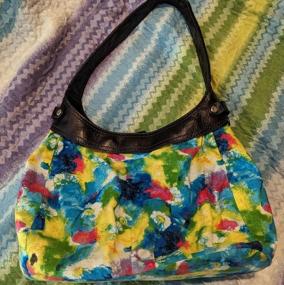thirty-one Handbags - Thirty-one bag purse multicolor painting flower design